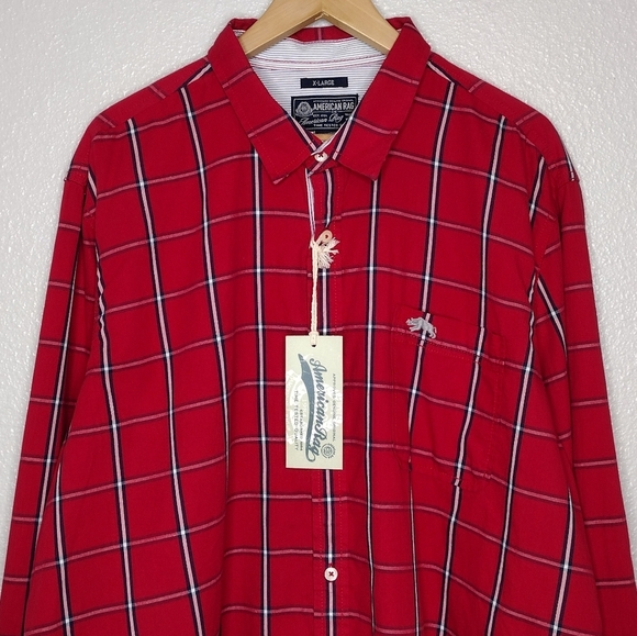 NWT American Rag Men's Plaid Casual Button Down Dress Shirt Size M - Picture 3 of 14